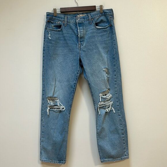 Levi's® Premium WEDGIE STRAIGHT FIT WOMEN'S JEANS Size 32 - Picture 2 of 7